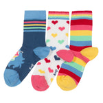 Kite Rainbow zebra socks