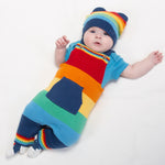 Kite Rainbow knit dungarees