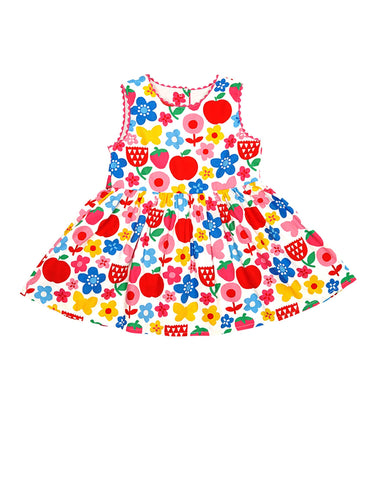 Toby Tiger Butterfly Flower Print Party Dress