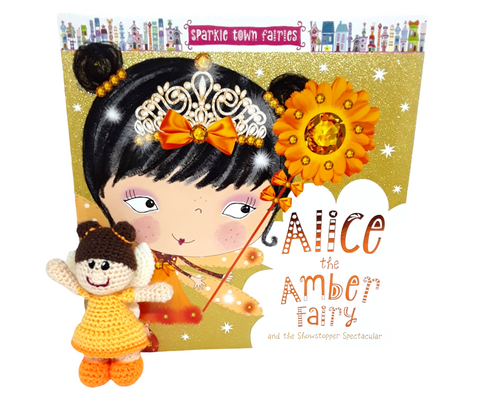 Bags of Imagination Book & Toy Set - Alice the Amber Fairy