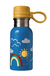 Frugi Splish Splash Steel Bottle - Rainbow skies