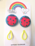 Jolly Rainbow Hair Bobbles - Frugi ladybird