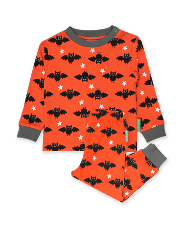 Toby Tiger Organic Bat Print Pyjamas