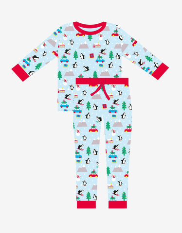 Toby Tiger Organic Adult Penguin's Christmas Pyjamas