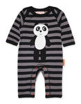 Toby Tiger Organic Panda Applique Sleepsuit
