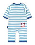 Toby Tiger Organic Seagull Applique Sleepsuit