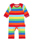 Toby Tiger Organic Multi Stripe Sleepsuit