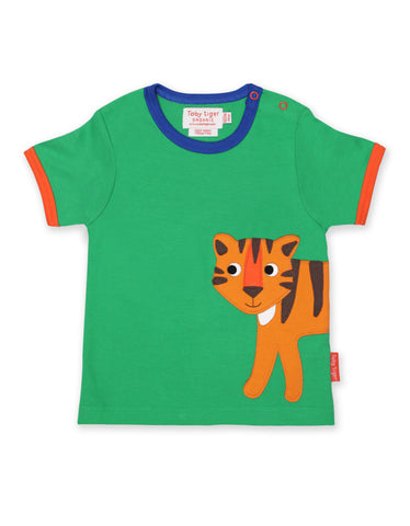 Toby Tiger Organic Tiger Applique T-Shirt