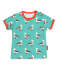 Toby Tiger Organic Seagull Print T-Shirt